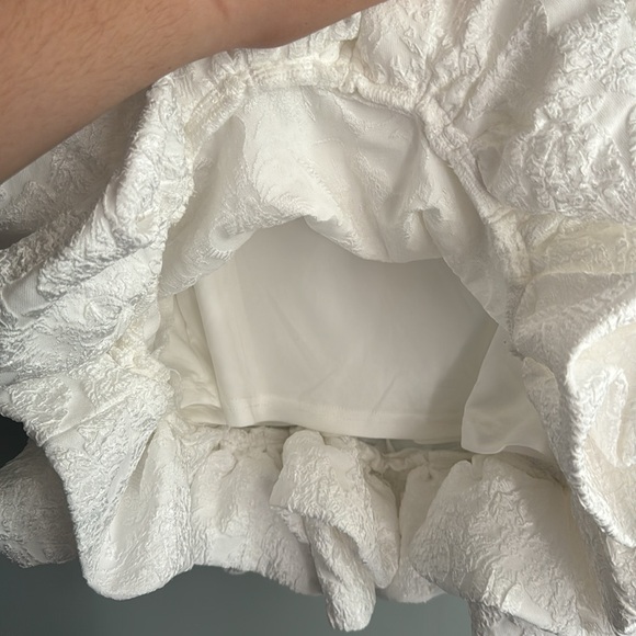 Lulu's White Ruffle Hem Dress - Picture 7 of 11